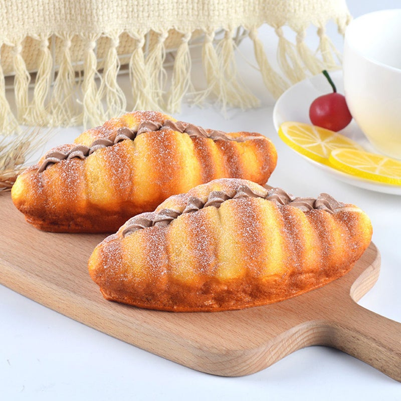 Artificial Croissant Fake Bread Simulation Bread Model PU Bread Photography Prop - Image 5