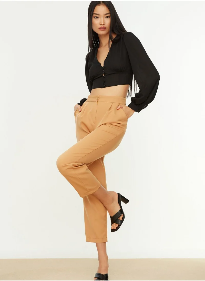 trendyol High Waist Cropped Pants