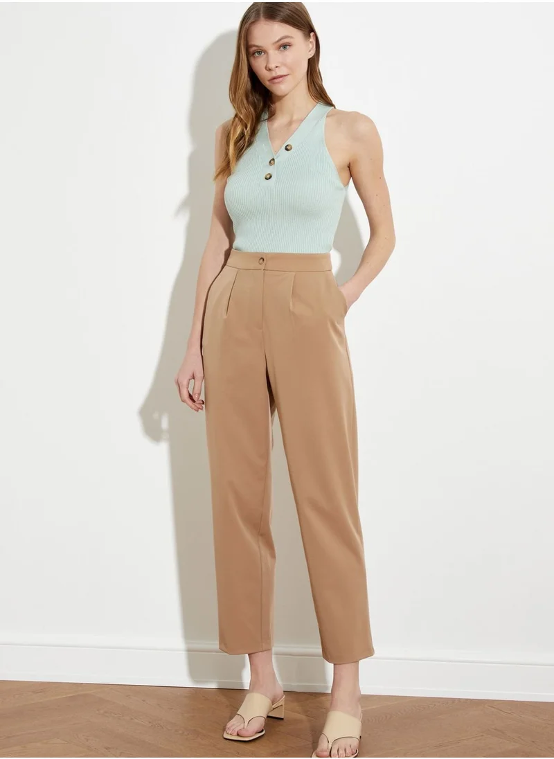 trendyol High Waist Cropped Pants