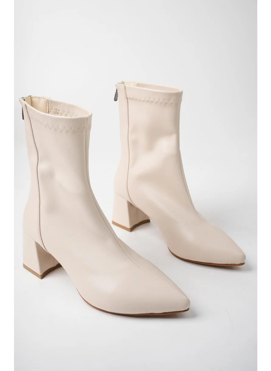 muggo Darja Guaranteed Pointed Toe Back Zipper Women's Heeled Boots
