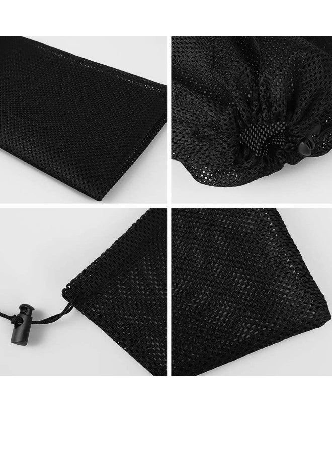 Generic "Pump Barrier Bag, 2 Pcs 12.2""x 16.1"" Pond Mesh Pump Filter Bag with Drawstring, for Pond Biofilters Aquarium Filtration and Outdoor Swimming Pool Black Media Bags "  - Image 2