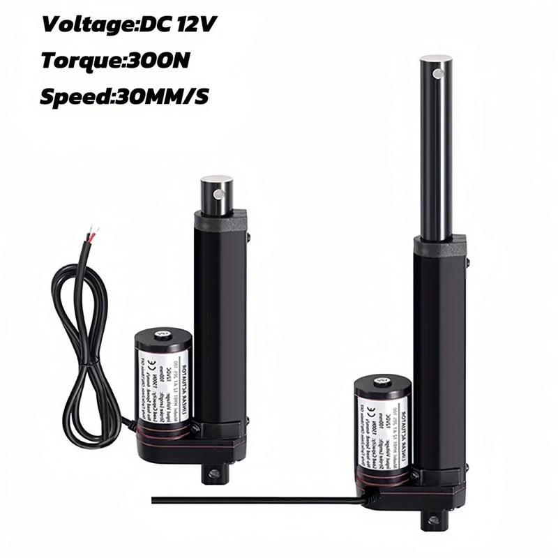 12V DC Electric Actuator Mini Hydraulic Push Rod 150mm Stroke 300N Capacity 30mm Per Second Speed Window Opener Multifunctional Telescopic Rod - Image 1