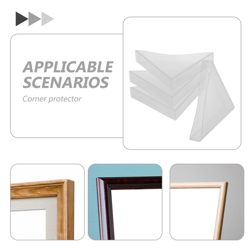 Triangle Corner Protectors 50x50x12mm White 100pcs Safety Edge Guards For Furniture - Image 4