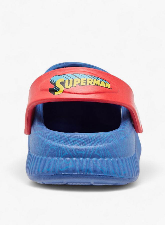 SUPERMAN أحذية مطبوعة مع حزام خلفي - Image 5