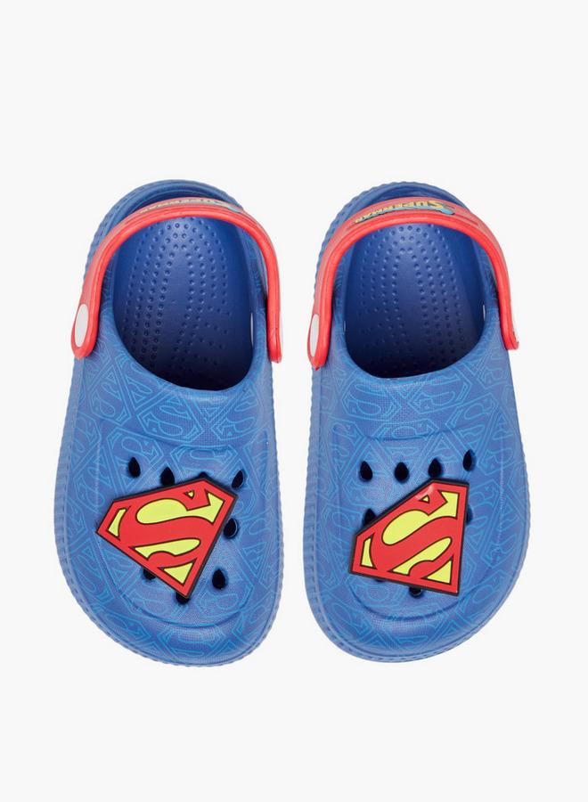SUPERMAN أحذية مطبوعة مع حزام خلفي - Image 1