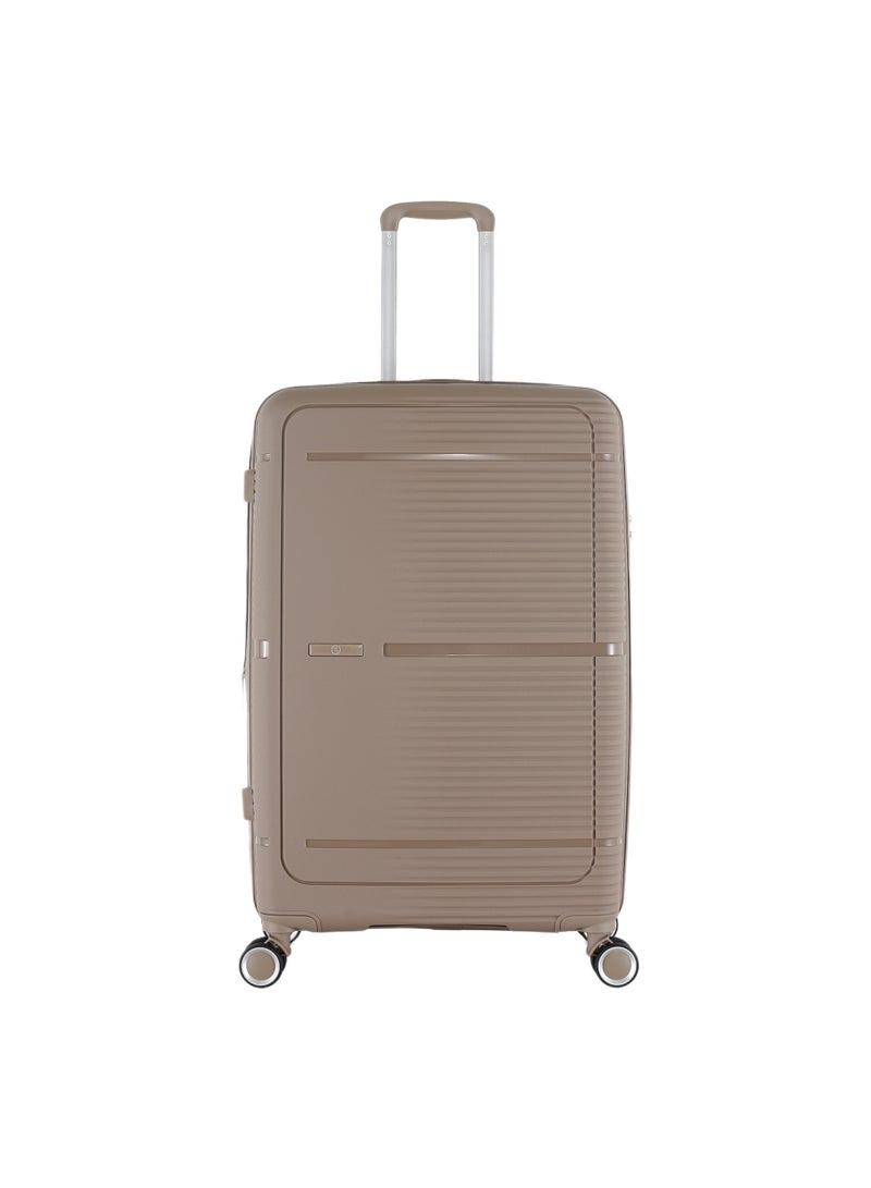 H.T Luggage Bag, Hard Case Polypropylene (PP) Material, 8x360 Degree Rotation Spinner Wheels, Matching Color Suitcases, Expandable Trolley Bag, Telescopic Handle, TSA Lock - Image 1