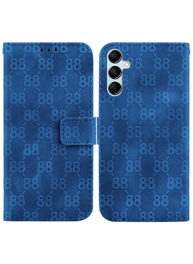 اس-توب جراب لهاتف Samsung Galaxy M14، جراب هاتف جلدي منقوش مزدوج على شكل 8 - Image 1