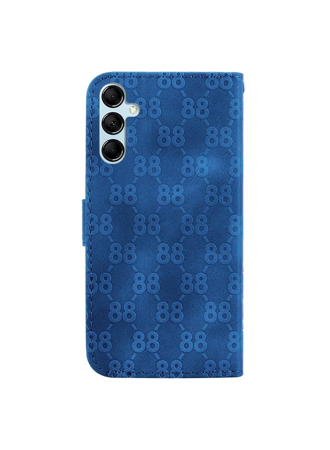 اس-توب جراب لهاتف Samsung Galaxy M14، جراب هاتف جلدي منقوش مزدوج على شكل 8 - Image 3