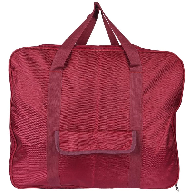 Atipriya Parachute Jumbo Underbed Rectangular Storage Bag with Zipper and Handle Maroon Standard - Image 1