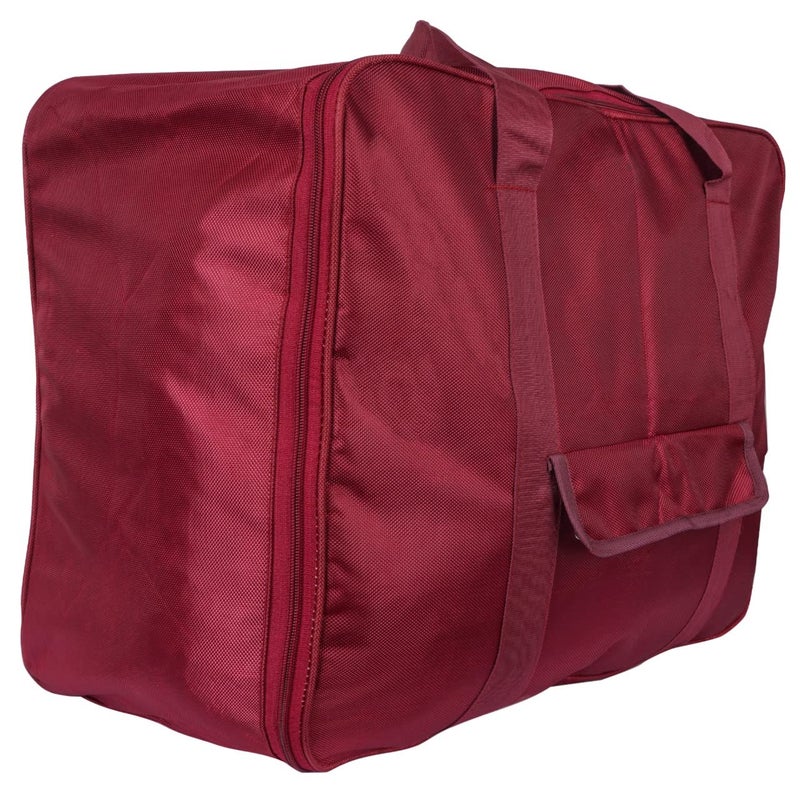 Atipriya Parachute Jumbo Underbed Rectangular Storage Bag with Zipper and Handle Maroon Standard - Image 2