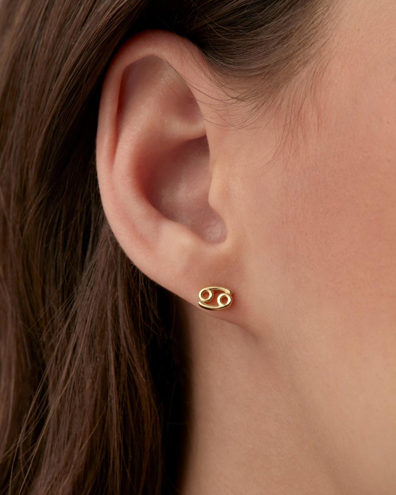 PAVOI 14K Yellow Gold Plated 925 Sterling Silver Posts Zodiac Sign Flat Back Earring Studs | Birthday Gift for Women | Astrology Earring Pair | Virgo - Image 2