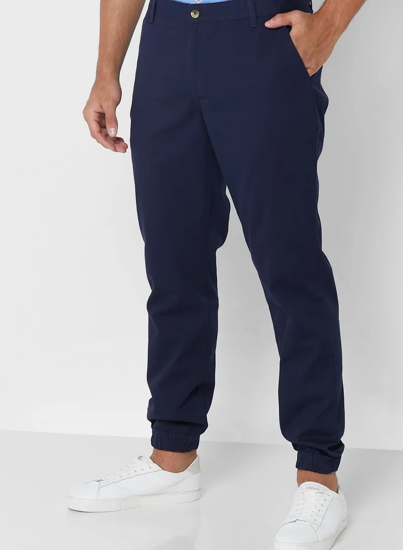 Robert Wood Fixed Belt Jogger Trousers