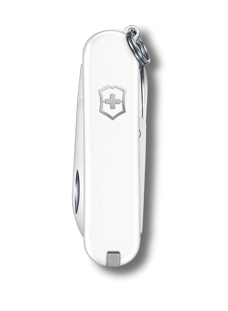 Victorinox Swiss Army Knife - Fresh. Stylish. Colorful Swiss Classics - 7 Function, Multi-utility Tool With a Pair of Scissors - Falling Snow, 58 Mm, White - Image 2