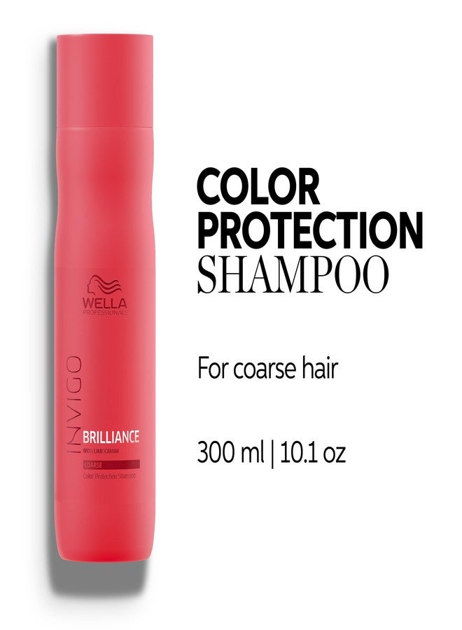 Wella Professionals Invigo Brilliance Shampoo & Conditioner Set For Coarse Hair, For Color Protection & Color Vibrancy, Retail Sizes - Image 5