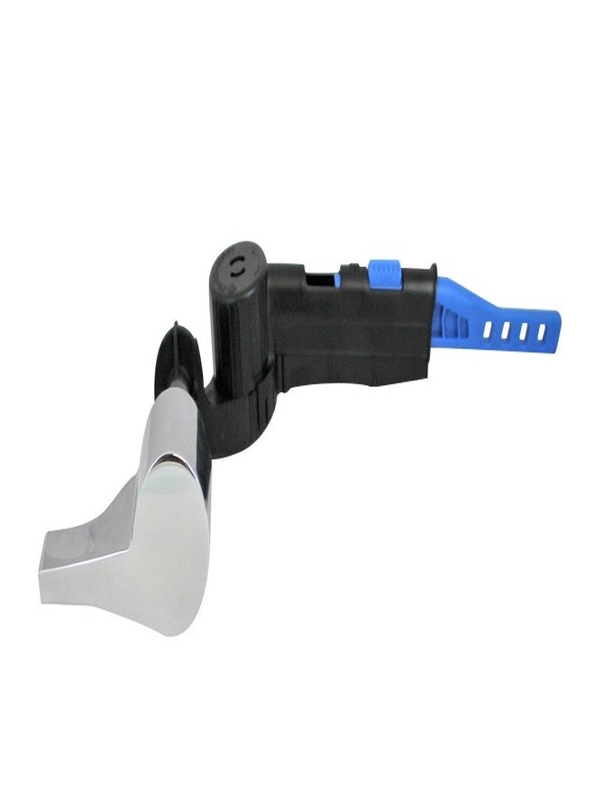 فلويد ماستر ذراع تدفق خزان المرحاض العالمي Fluidmaster 641 PERFECT FIT باللون الكروم، مقبض مرحاض معدني مع ذراع قابل للتعديل - Image 1