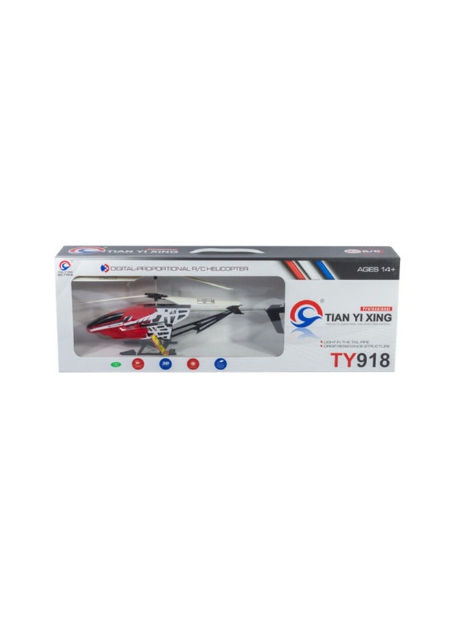 تيان يي زينج R / c التحكم عن بعد كبير TY- 918 هليكوبتر تصميم إطار الهواء السلس مع الضوء في لعبة أنبوب الذيل للأطفال - Image 2
