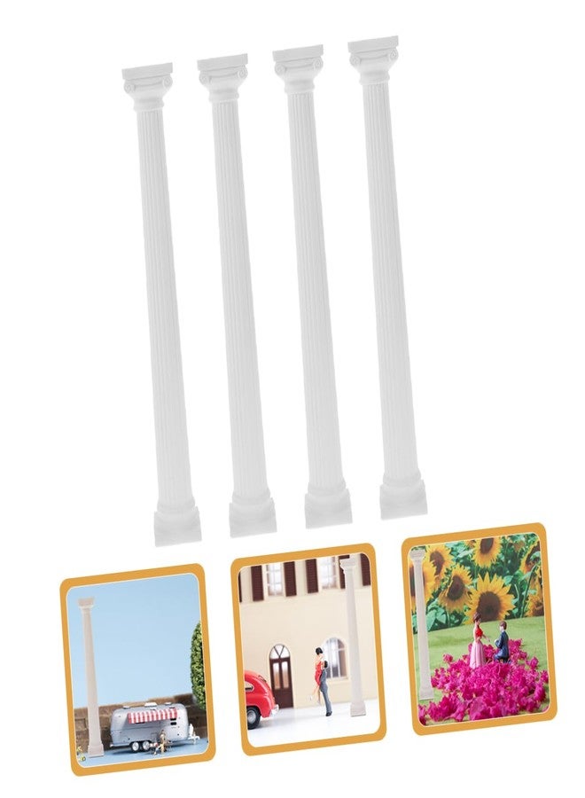 INOOMP Roman Pillars for Aquarium 4 Long Roman Mini Photo Prop for Home and Garden Dec - Image 2