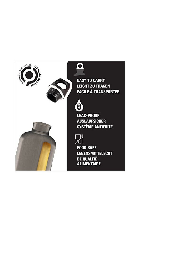 SIGG - Aluminium Water Bottle - Traveller Smoked Pearl - Climate Neutral Certified - Suitable For Carbonated Beverages - Leakproof - Lightweight - BPA Free - Smoked Pearl - 1 L - Image 5