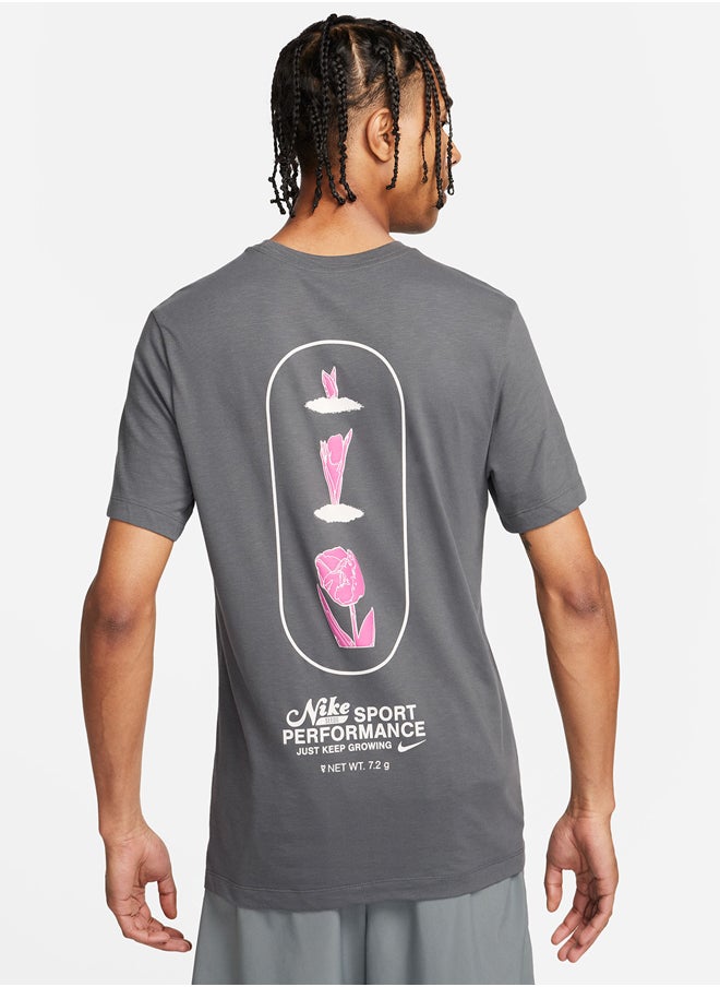 M Nk Df Tee 3Mo Slub Gfx