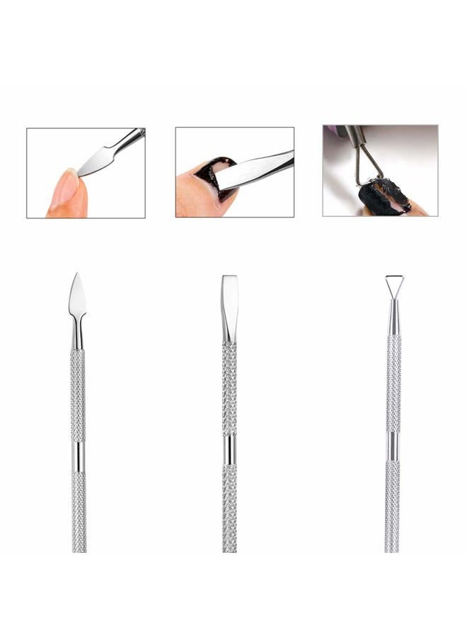 Benbeno 6PCS Cuticle Pusher Set, Stainless Steel Cuticle Remover Kit, Cutter and Trimmer Manicure and Pedicure Tools for Fingernail and Toenails - Image 2