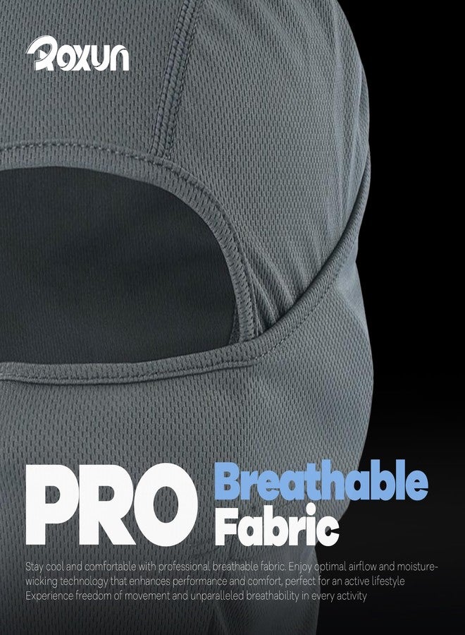 ROXUN Ski Mask Balaclava Shiesty, Motorcycle Football Windproof UV Protector Cooling for Men/Women, Light Blue, One size - Image 2