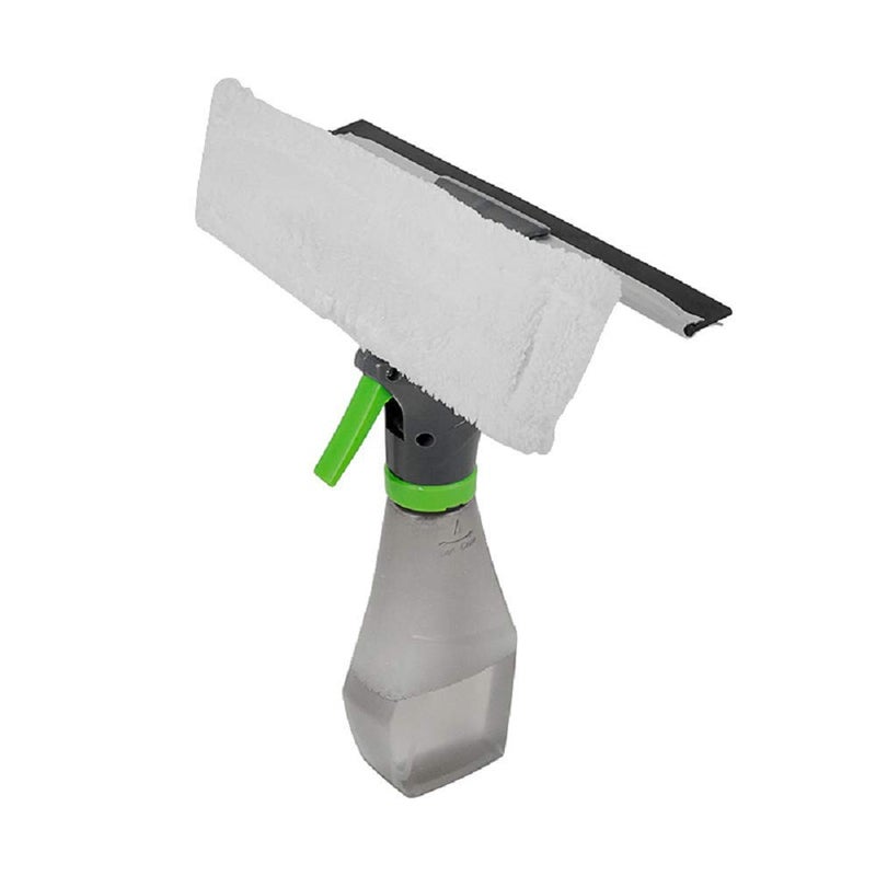 Koniry Glass Cleaner Wiper - 3-in-1 Windshield Cleaner Brush Glass Wiper Squeegee Washer Cleaner with Microfiber Scrubber Spray Bottle for Window Shower Floor Car Home and Office Glass - Image 1