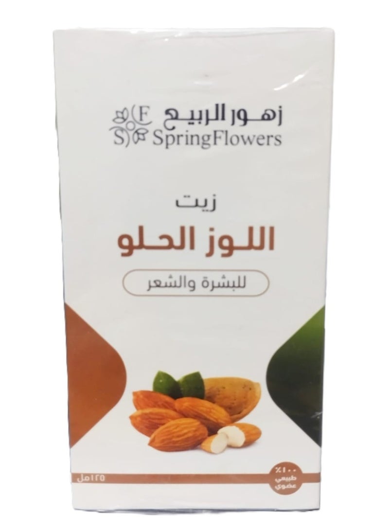 Spring Flowers Sweet Almond Oil for Skin and Hair 125ml - Image 2