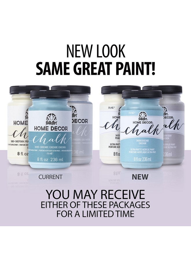FolkArt Home Decor Ultra Matte Chalk Finish Acrylic Craft Paint Set Formulated For No Prep Application Designed For Beginners And Artists 2 Oz Bottles Top Colors - Image 2