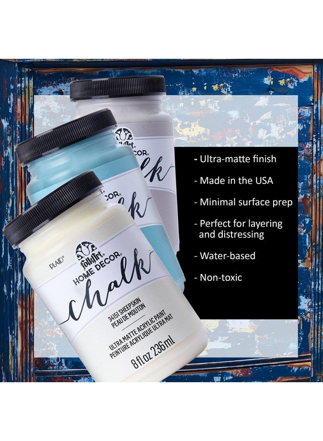 FolkArt Home Decor Ultra Matte Chalk Finish Acrylic Craft Paint Set Formulated For No Prep Application Designed For Beginners And Artists 2 Oz Bottles Top Colors - Image 4