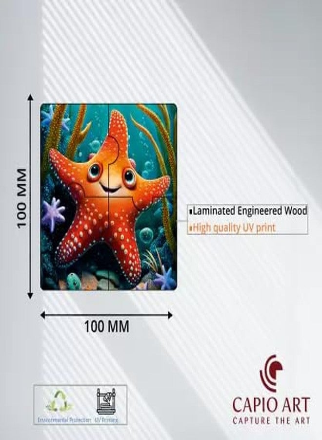 CAPIO ART Kid's Wooden Jigsaw Puzzle Games 6 in 1 Cognitive Development 24 Piece Puzzles Game for Kids Educational UV Printed Marine Life Fun Game (Pack of 6, Ocean Theme) - Image 3