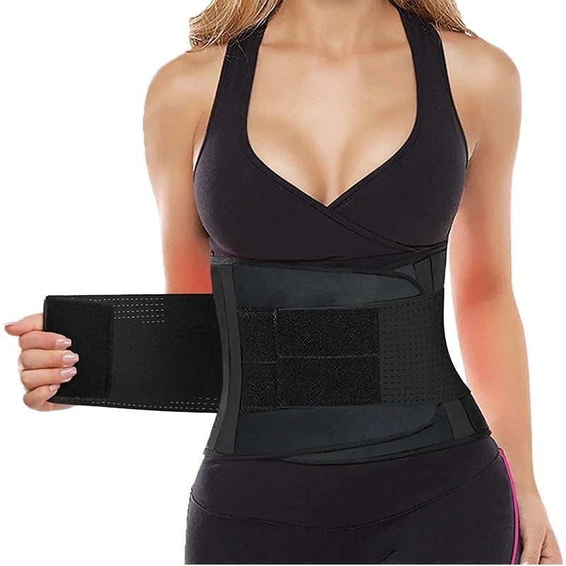 Bluejw Neoprene Waist Trimmer Trainer Belt for Women - Gym Fitness Sports Waist Slimming Belt - Image 1