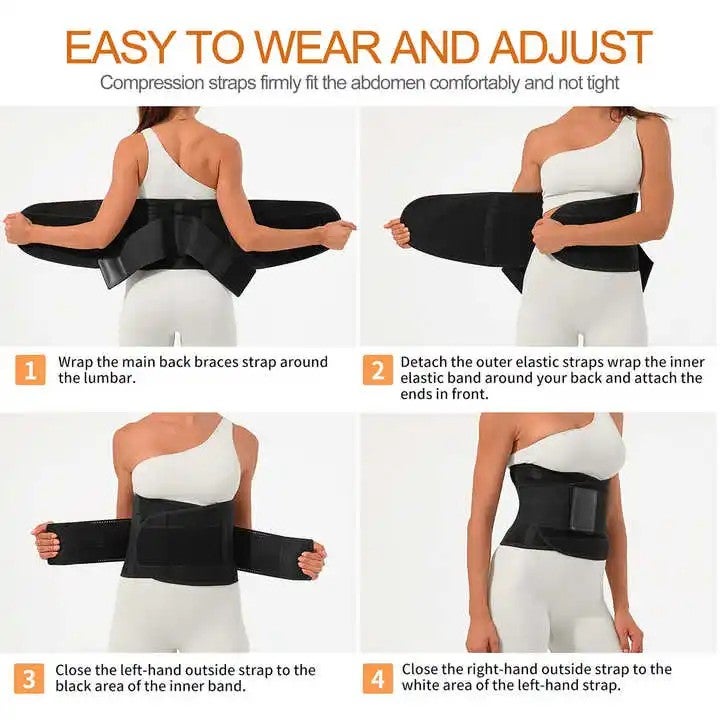 Bluejw Neoprene Waist Trimmer Trainer Belt for Women - Gym Fitness Sports Waist Slimming Belt - Image 5