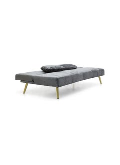 Modern Design MH-1068SB-Grey SOFA CUM BED OR Three Seater Sofa Soft PU velvet 3-Seater Sofa,Made of finiest VELVET sofa AND Golden legs cum bed is Foldable Futon Bed for Living Room Grey - pzsku/Z9AD6A05404ABF3D893A2Z/45/_/1720450739/9667372a-c049-4e13-9bd0-c3bb2d1b7e12