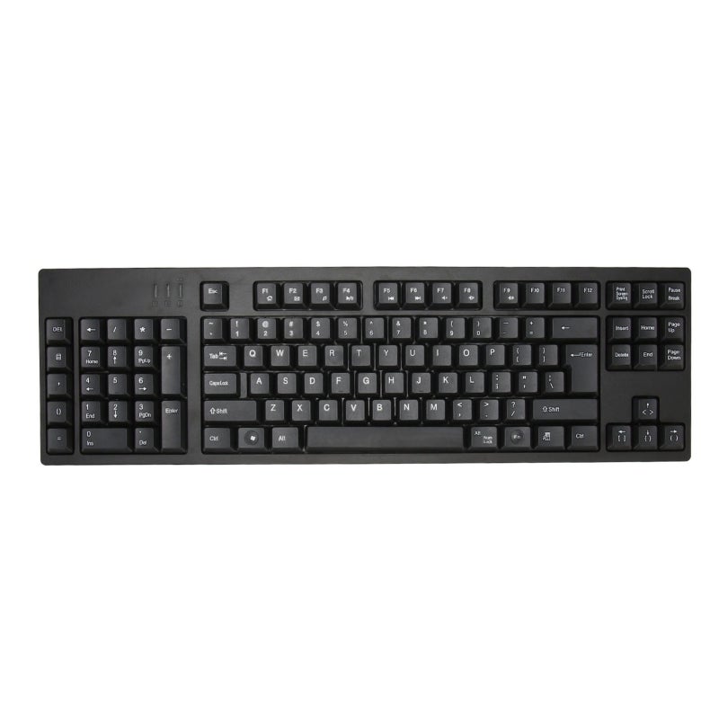 Left Handed Keyboard: 109 Keys Ergonomic Layout - Left Numpad Plug And Play Office Keyboard for Home Office, Accountants, Designers - Image 5