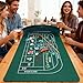 NEWTRY Craps Game Set 3570 Craps Tabletop Layout 48x11Rubber Diamond Pyramid Bumper 36 Rattan Stick 5pcs Professional dice 100 pcs Chips ONOff Buttons for Game Nights Party Camping - Image 2