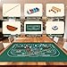 NEWTRY Craps Game Set 3570 Craps Tabletop Layout 48x11Rubber Diamond Pyramid Bumper 36 Rattan Stick 5pcs Professional dice 100 pcs Chips ONOff Buttons for Game Nights Party Camping - Image 4