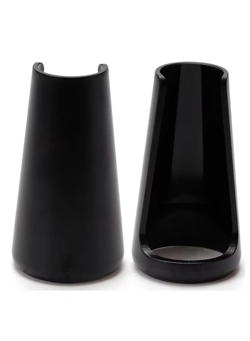 Coffee Needle Espresso Dispensing Tool Coffee Ground Stirrer With Aluminum Stand Black 10.7x3x3cm