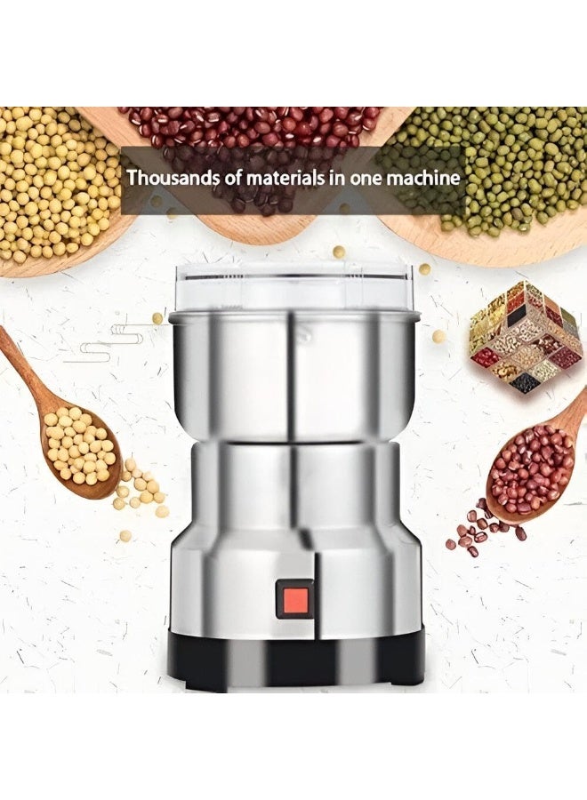 مطحنة كهربائية منزلية لطحن أنواع مختلفة من الحبوب والمكسرات والبقوليات والتوابل والبذور - مطحنة حبوب متعددة الأغراض - Image 1