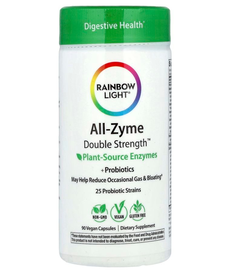 All-Zyme™ Plant Source Enzymes +Probiotics 90 Vegan Capsules
