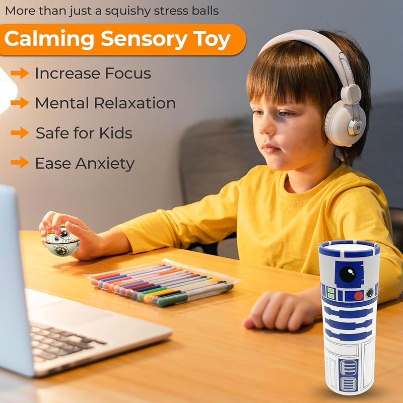 NINOSTAR Stress Balls Squishy Set - Pop Fidget Toy for Kids and Adults, Relief Fidget, Anti Squeeze Use Play/Decor/Help Relieve Stress/Improve Concentration Focus - Image 5