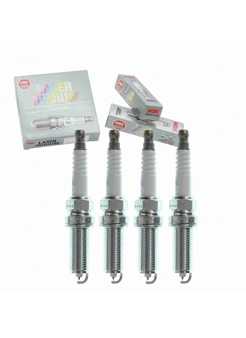 Sixity Auto 4 pc NGK Laser Iridium Spark Plugs compatible with Subaru WRX 2.0L H4 2015-2020  - Image 1