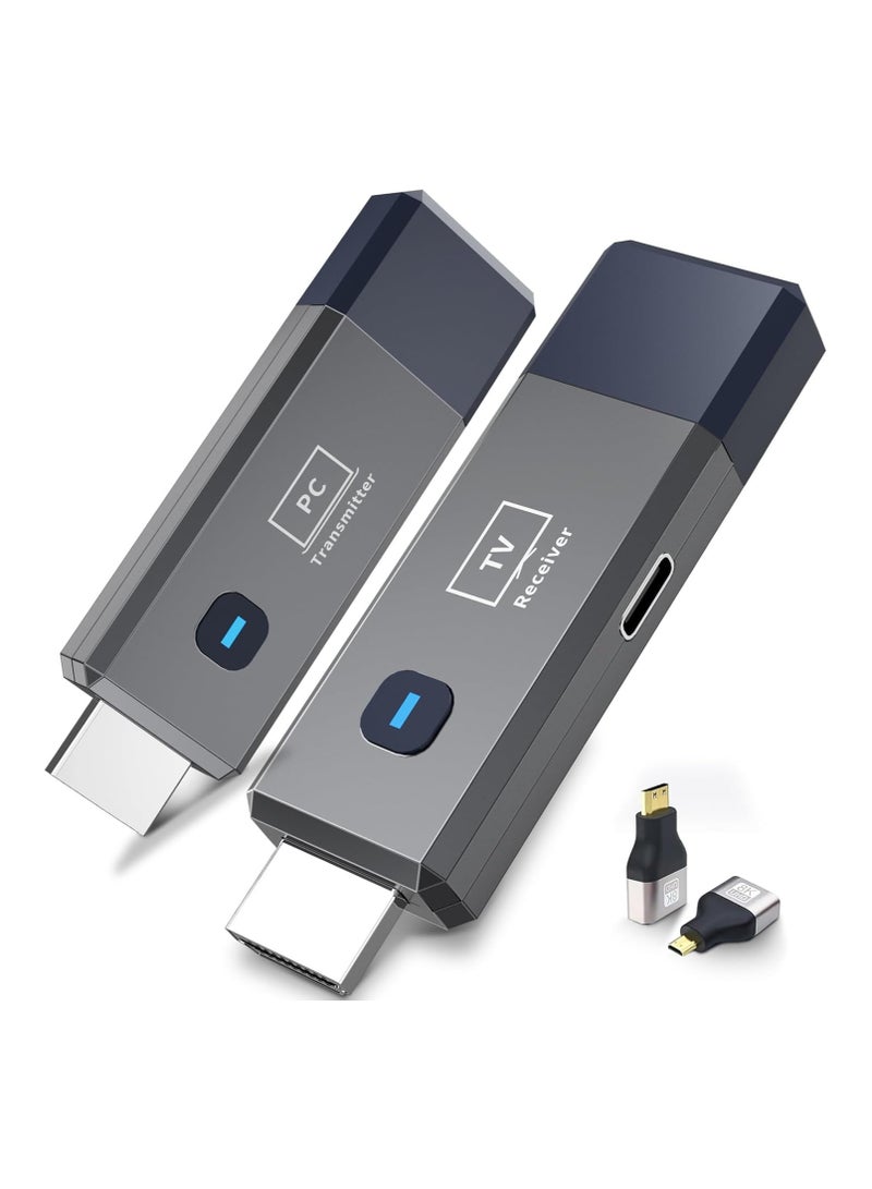 Wireless HDMI Transmitter and Receiver, 165ft/50m, 4K Decode, 1080P Output, Plug&Play, Portable, 2.4G/5.8G, HDMI for PC/Projector/TV Box - Image 1