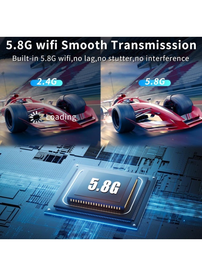 Wireless HDMI Transmitter and Receiver, 165ft/50m, 4K Decode, 1080P Output, Plug&Play, Portable, 2.4G/5.8G, HDMI for PC/Projector/TV Box - Image 4