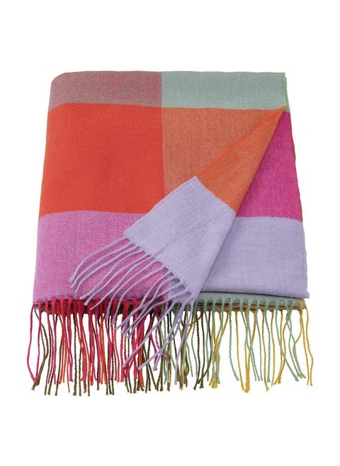 Throw Multicolour And Check Pattern 120X160 Cm