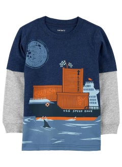Carter's - Glow Layered-Look Jersey T-Shirt - Multicolor