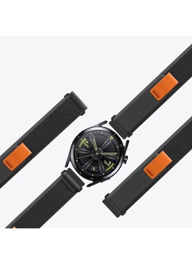 Dado 22Mm Nylon Trail Loop Strap Compatible With Huawei Gt2 Gt2 Pro Gt3 Gt3 Pro Gt Runner Samsung Watch 3 45Mm Galaxy Gear S3 46Mm And Amizfit Gtr2 Gtr3 Gtr4  - Image 2