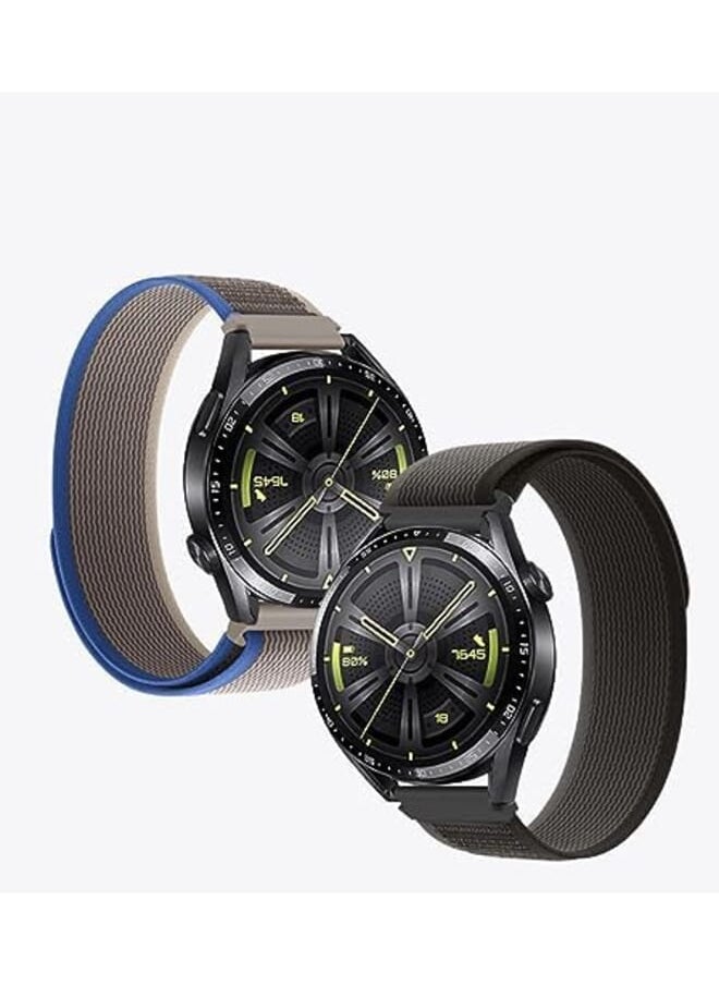 Dado 22Mm Nylon Trail Loop Strap Compatible With Huawei Gt2 Gt2 Pro Gt3 Gt3 Pro Gt Runner Samsung Watch 3 45Mm Galaxy Gear S3 46Mm And Amizfit Gtr2 Gtr3 Gtr4  - Image 3