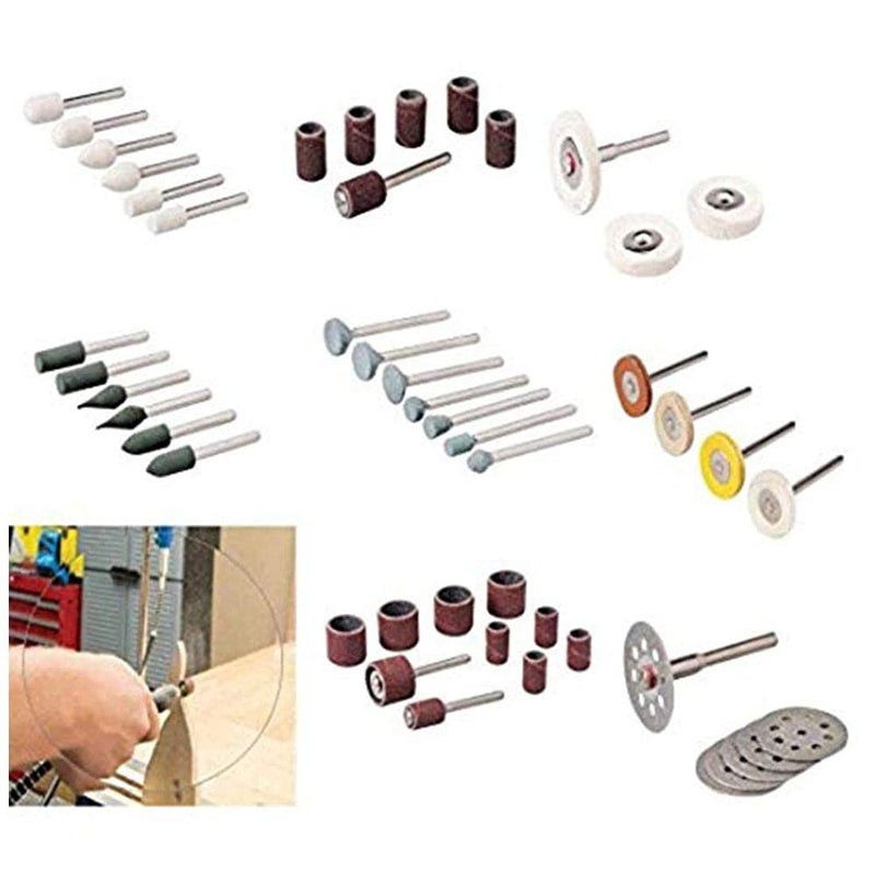 DIY CraftsDIY CT-DIY-HI-42058 Tools for Dremel Style Multi Tools Bits Range Accessory Routing Stone (Pack of 99 Pcs, Design