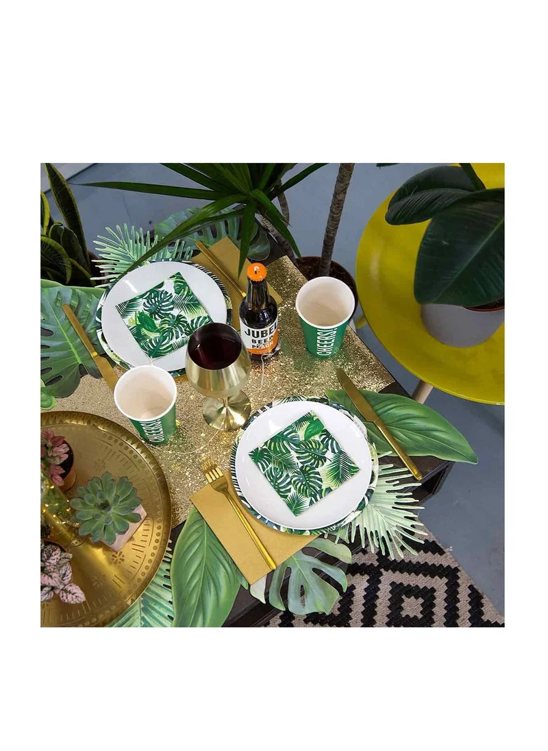 توكينج تيبلز Tropical Fiesta Palm Cocktail Napkin, 20Pk