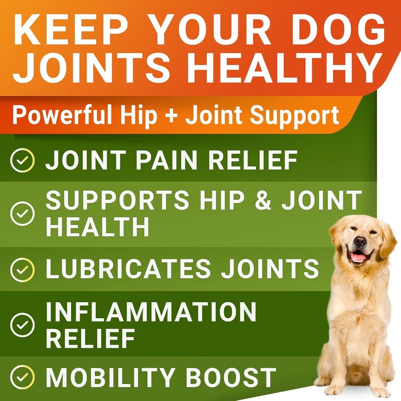 StrellaLab Glucosamine Treats for Dogs - Joint Supplement w/ Omega-3 Fish Oil - Chondroitin, MSM - Advanced Mobility Chews - Joint Pain Relief - Hip & Joint Care - Chicken Flavor - 180 Ct - Made in USA - Image 2